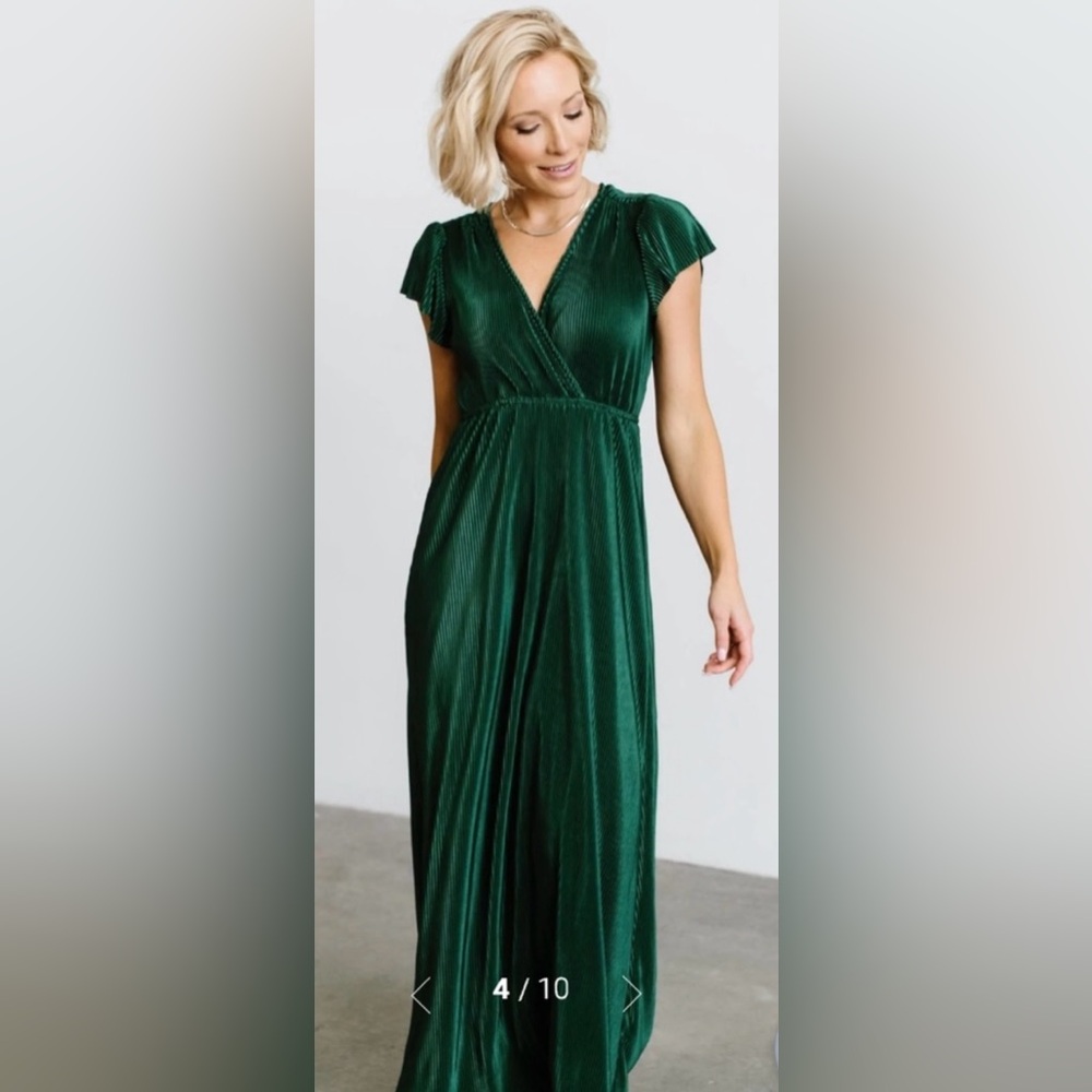 Baltic Born Athena Jade Pleated Maxi Dress